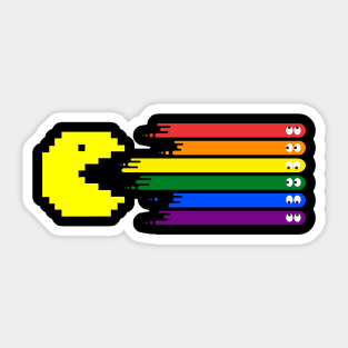 retro vintage videogames funny colorfull lgbt Sticker